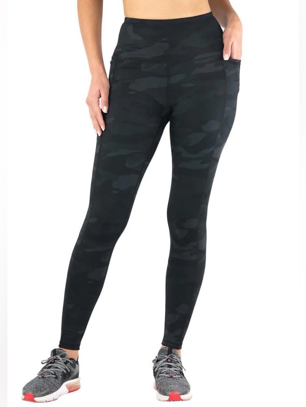 Spyder Women's Black Camo High-Rise Active Leggings Size Medium